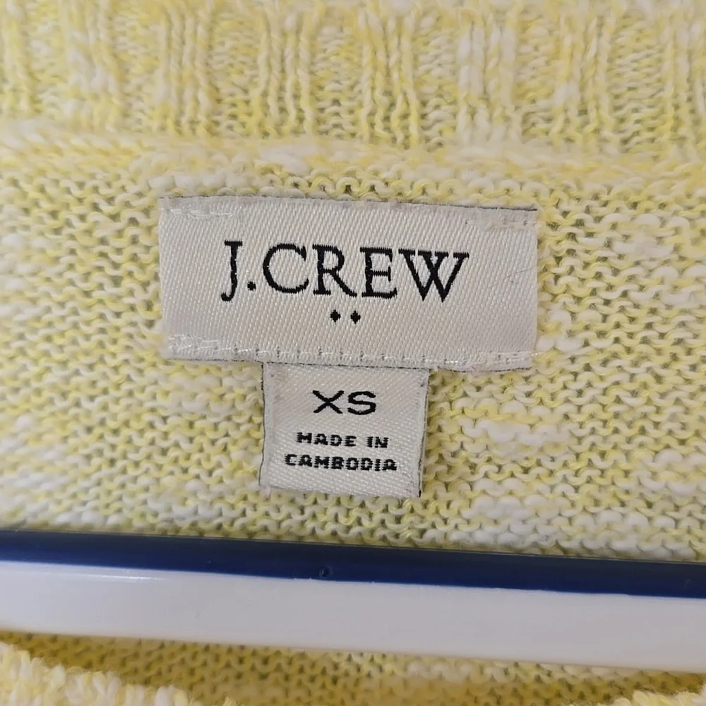 J. Crew | Butter Yellow Crew Neck Light Sweater Size XS